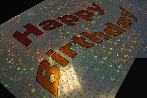 Pearlescent Hologram Star Effect Metallic Adhesive Inkjet Film 5 A4 Sheets