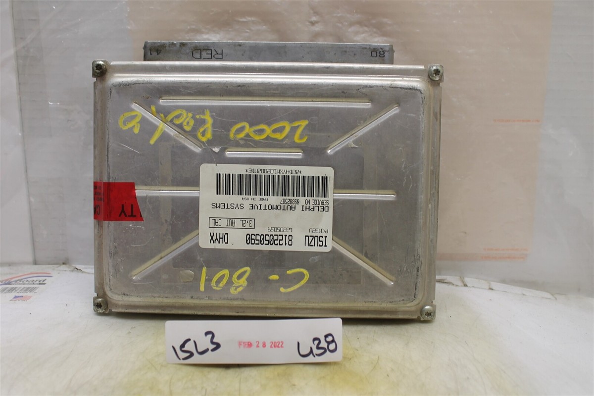 2000-2004 Isuzu Rodeo 3.2L Engine Control Unit ECU 8122050590