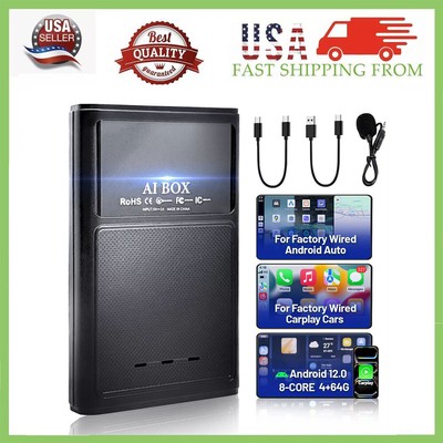 4G+64G CarPlay Ai Box Plus Android13 QCM 8-Core 8+128GB Wireless Android Auto