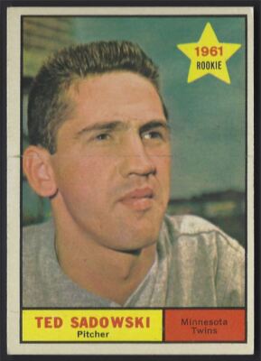 1961 Topps Ted Sadowski /*- RC Minnesota Twins #254