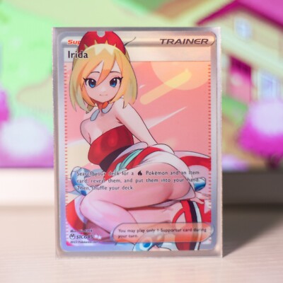 Irida Full Art Goddess Story Pokemon Waifu Trading Card Holofoil