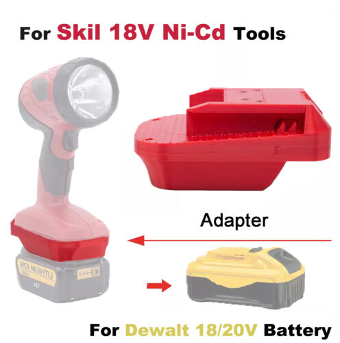 Battery-Adapter For Dewalt 20V Li-ion Battery Convert to for SKIL 18V NI-CD Tool - Picture 3 of 11