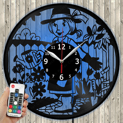 LED Clock Dacha LED Light Vinyl Record Wall Clock LED Wall Clock 1616