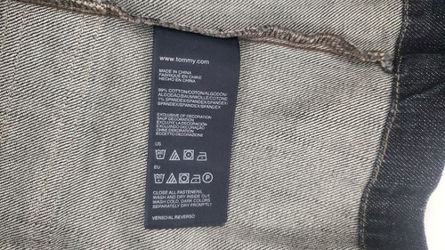 Tommy Hilfiger Jean Jacket Womens Large Blue Denim Trucker Pockets Classic - Picture 12 of 12