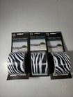 Mini Wall Border Zebra Print Wall Border Ashesive Tape Design 2"x96" Lot Of 3 