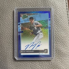 Nick Neidert #/99 Auto 🔥 2020 Optic Rated Prospects Signatures Blue Mojo #19