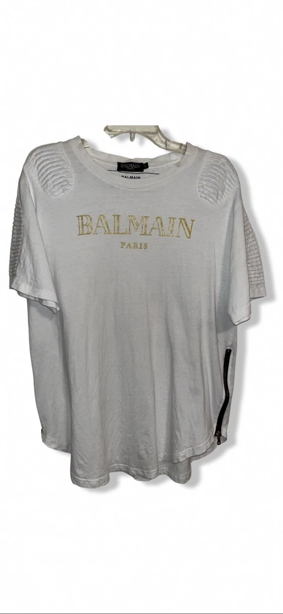 Balmain Paris Short-Sleeve T-Shirt Mens | eBay