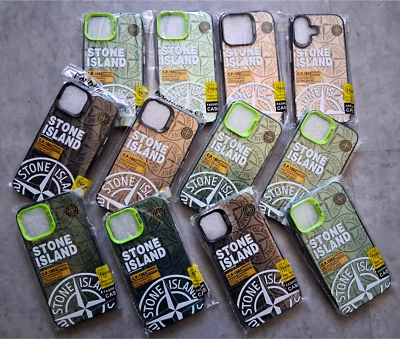 Coque Stone Island pour iPhone 11/ 12/ 13/ 14/ 15/ 16 - Livraison Rapide 🔥