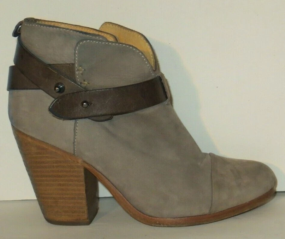 Botines RAG & BONE Gris Cuero Nobuck Talla 37 EU 6 EE. UU. Foto 2 de 4