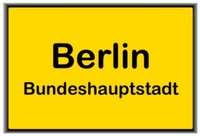 Berlin Bundeshauptstadt Ortsschild Foto Magnet Souvenir Germany