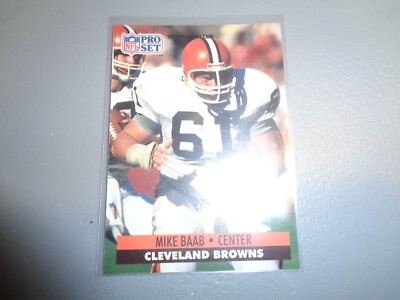 1991 Pro Set #469 Mike Baab Cleveland Browns Football Card EX/NM