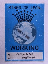 Kings Of Leon Pass Original Vintage Only By The Night Tour O2 Arena London 2009
