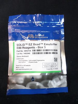 APPLIED BIOSYSTEMS SOLiD EZ Bead Emulsifier E80 Reagents Kit - Box 3 4452736