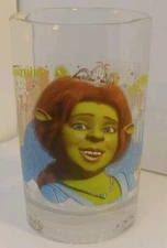 2007 McDonald's Shrek The Third Collectible Glass "Fiona All Over Print"