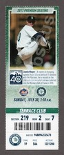 2017 Seattle Mariners vs New York Mets 7/30 MINT CLUB Ticket JAMIE MOYER