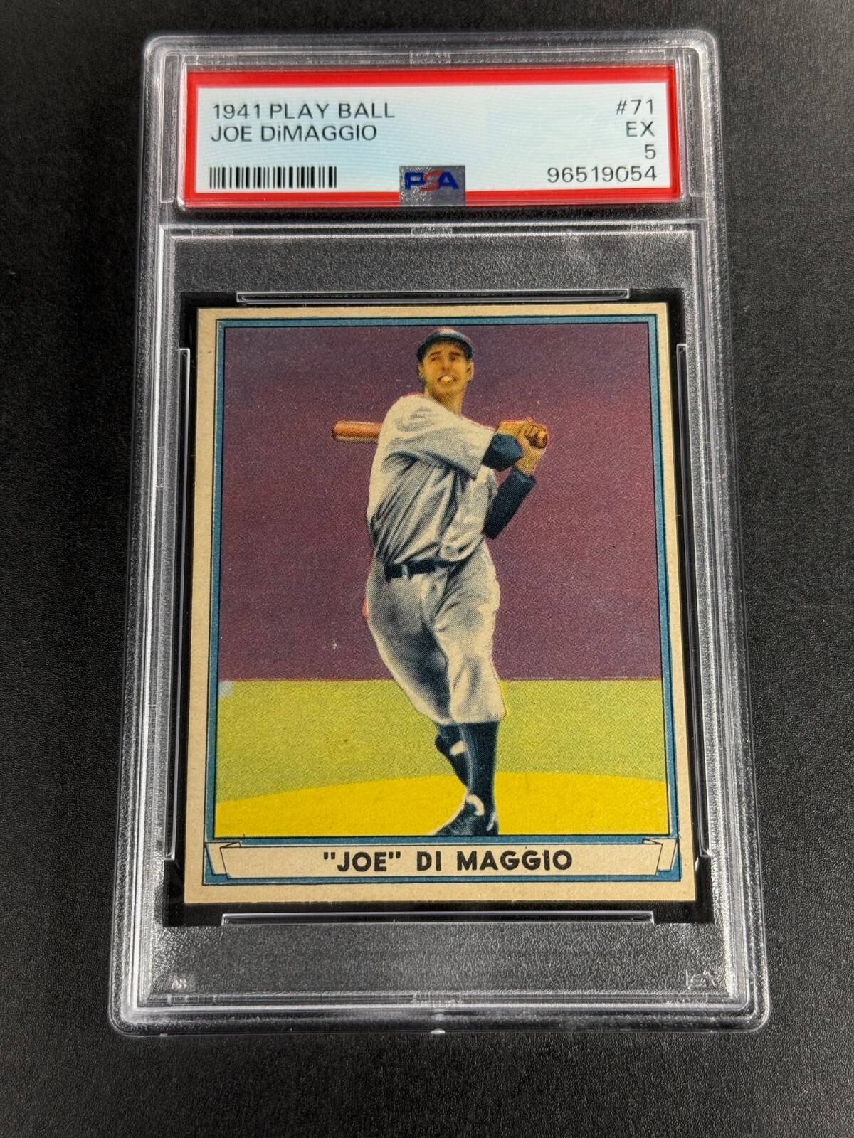 JOE DIMAGGIO 1941 41 PLAY BALL #71 VINTAGE CARD EXCELLENT PSA 5 YANKEES MLB HOF