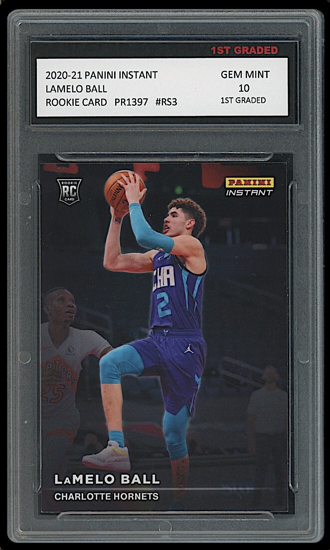 lamelo ball rookie card graded 2020 Panini Prizm Draft Picks Pros Auto Green Prizm Signed Basketball #PALB PSA 9 Cert #109545886 Amazon.com: Graded 2020-21 Panini Revolution