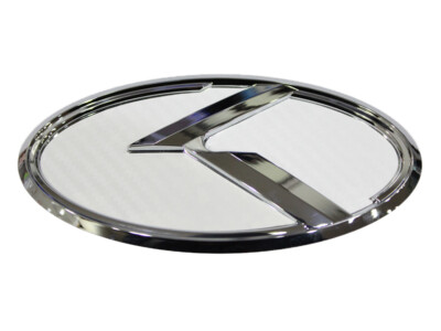 KSPEED 3D K Logo Emblem Set – Red Carbon & Black – Fits Kia Forte Koup 2009-2013