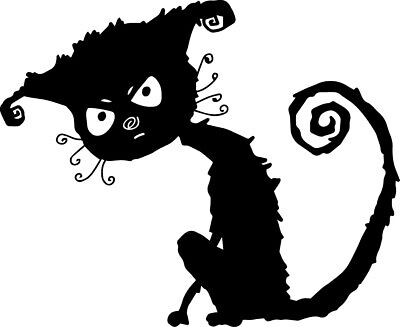 4.5'' Angry Spicy Cat Decal Window Sticker Car Kitty Cats Rescue Mad Judging Meow