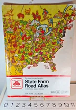 Vintage Oversized Road Atlas State Farm 1995