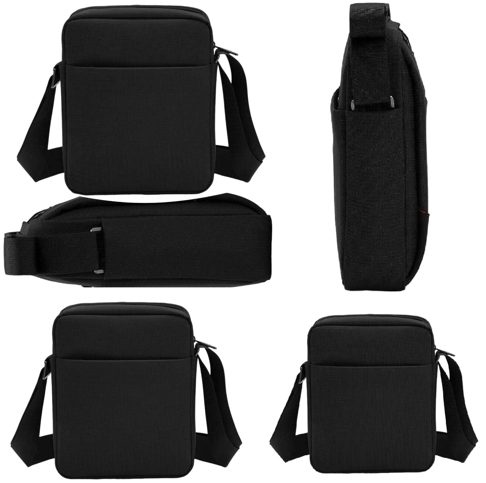 Messenger Bag Unisex Black Cross Body Shoulder Utility Travel Work Waterproof eBay