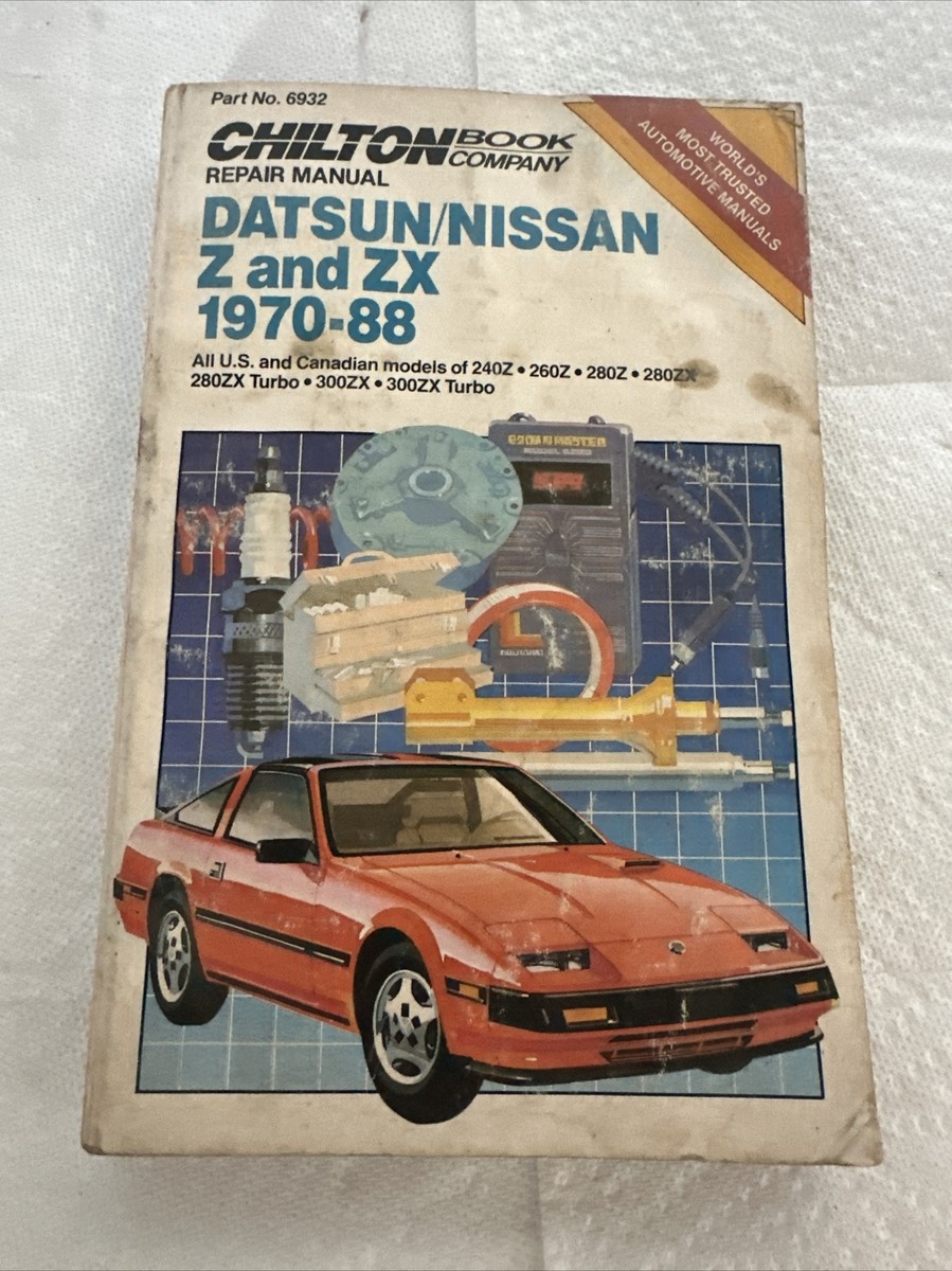 Chilton Repair Manual Datsun Nissan Z and ZX 1970-88 260Z 240Z
