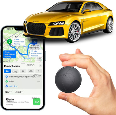 Mini GPS Tracker for Vehicles - Magnetic Real-Time GPS Tracker, No Monthly Fee, 