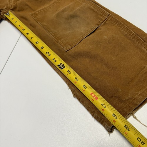 Carhartt Double Knee Overalls Youth Size 6 Brown Canvas - Picture 12 of 13