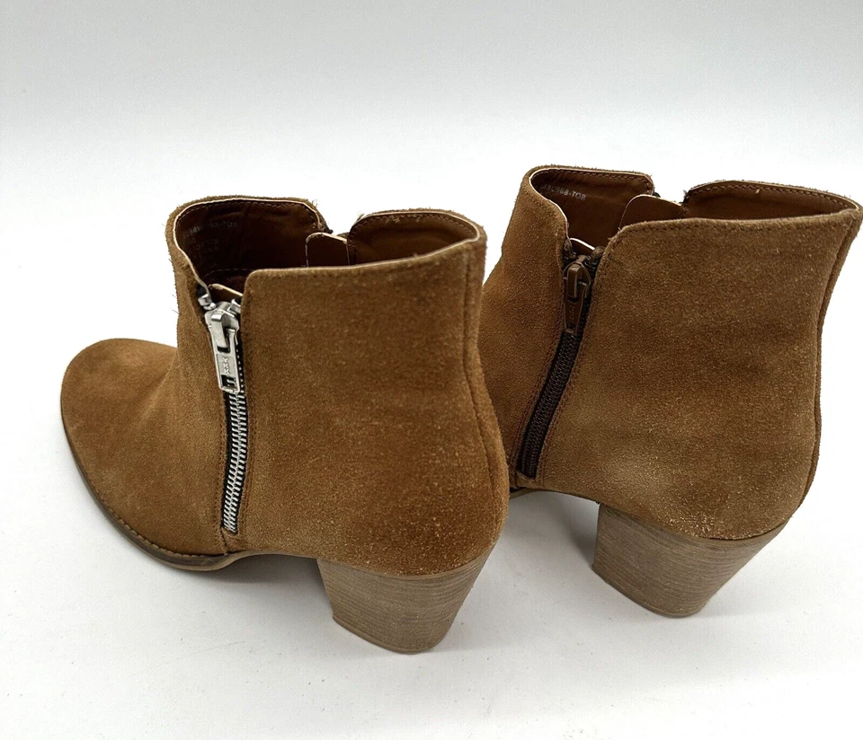 BCBGeneration Ankle Boots Women's Suede Zip Closure Laura 34BBC968 Tan 9.5 B - Image 2 of 4