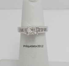 1CT Natural Diamond Engagement Anniversary Wedding Bridal Ring 14K White Gold
