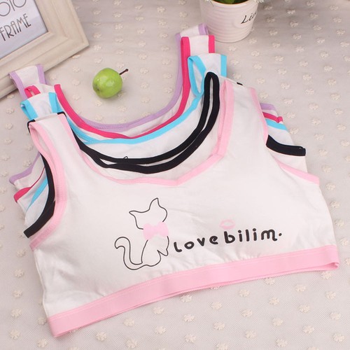 Lovely Girls Printing Underwear Bra Vest Children Underclothes Sport Undies