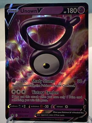 Pokmon TCG SWSH300 - Black Star Promo - Unown V Ultra Rare Holo Crown  Zenith | eBay