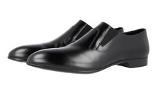 PRADA Leather Slip On Dress Shoes Loafer - 2OG037 - Black NEW -  US 11 EU 44