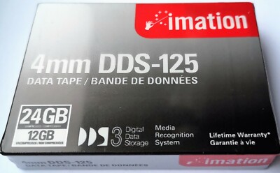 imation 4mm dds-125 12GB/24GB data tape - 7 Stück
