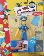New Playmates Toys The Simpsons Officer Marge Intellitronic Series 7 Figure 2001