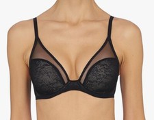 Natori 721267 Escape Spacer U/W T-Shirt Smooth Contour Bra Black Size 30DD US