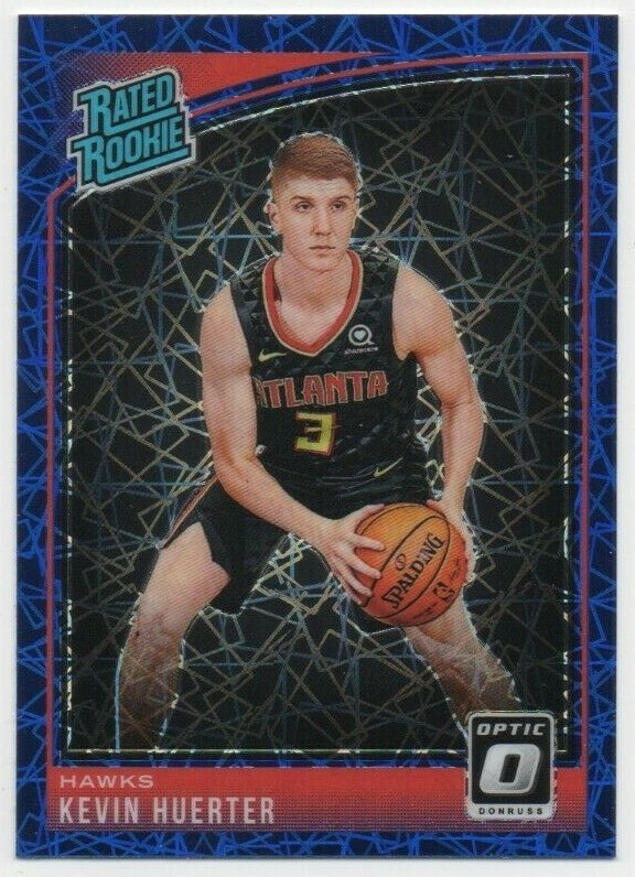 Kevin Huerter 2018-19 DONRUSS OPTIC BASKETBALL Blue Velocity RC #184 Hawks