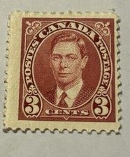 Canada Stamps Scott#233 King George VI 3c MNH