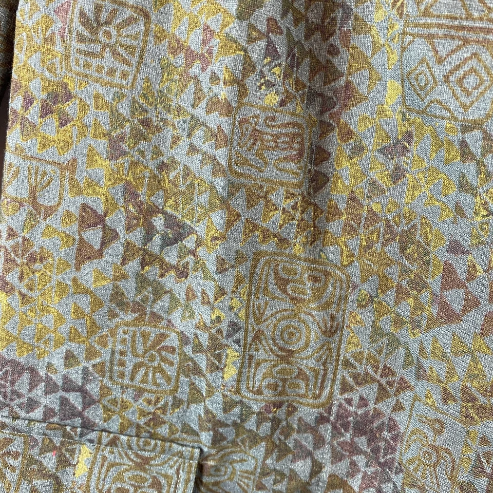 Blazer para mujer Peruvian Connection Pima algodón tribal azteca cierre de botones talla 8 Foto 3 de 4