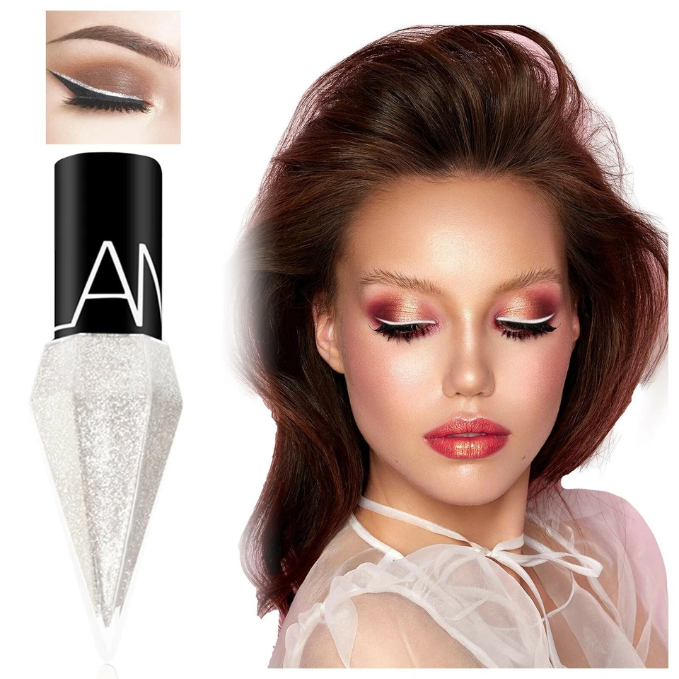 Eyeliner Liquid Shimmer Long Lasting Diamond Eye Liner Make Up EyeShadow- - Image 2 of 4