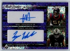 Will Anderson Jr/Tyree Wilson 2023 Leaf Eclectic Dual Graphics Purple Auto /6
