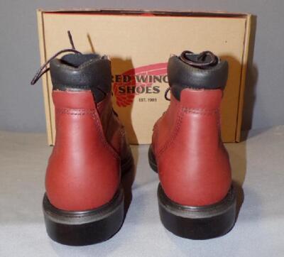 RED WING BOOTS SUPERSOLE RED MOC TOE 202 BOOT NEW IN BOX  display picture 2