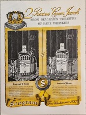 1940 Seagrams Crown Whiskey Vintage Ad 14 x 10 2 precious crown jewels