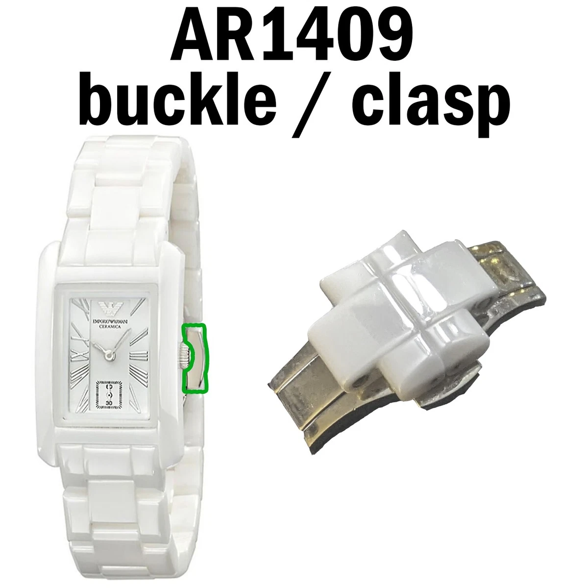 Armani ceramic watch strap best sale broken