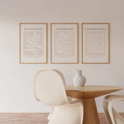 3 Set A3 Art Museum Paintings Vector Illustration Poster Unframed HIGH QUALITY