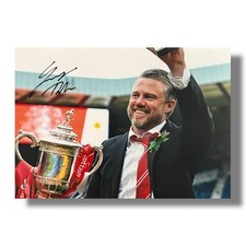 Signed THELIN Aberdeen A4 Photo - Scottish Cup 2025 Winners - COA & Photo Proof