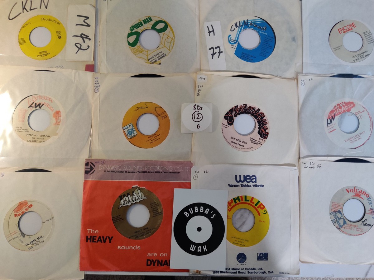 Lot of 11 1980s B Reggae 7