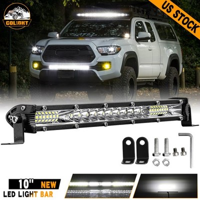 10inch LED Light Bar Spot Flood Combo IP68 for Truck SUV ATV  Offroad Driving