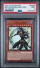 2024 1ST EDITION EN006 DARK MAGICIAN THE MAGICIAN OF BLACK MAGIC PSA 9