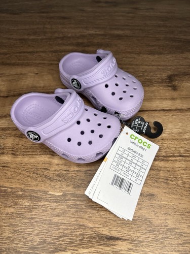 Crocs Toddlers Classic Clogs Purple Size C4 SKU170